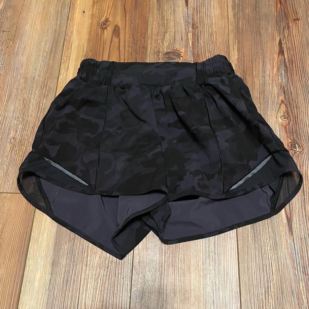 Black Camo Hotty Hot Lululemon Shorts